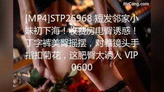 [MP4]STP26968 短发邻家小妹初下海！收费房电臀诱惑！丁字裤美臀摇摆，对着镜头手指扣菊花，这肥臀太诱人 VIP0600