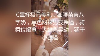 C罩杯极品美乳，细腰苗条八字奶，黑色网袜男友操逼，骑乘位爆草，大奶直晃动，猛干小骚逼