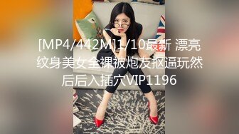 [MP4/442M]1/10最新 漂亮纹身美女全裸被炮友抠逼玩然后后入插穴VIP1196