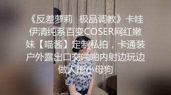 《反差萝莉✿极品调教》卡哇伊清纯系百变COSER网红嫩妹【喵酱】定制私拍，卡通装户外露出口交啪啪内射边玩边做人形小母狗