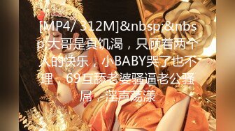 [MP4/ 312M]&nbsp;&nbsp;大哥是真饥渴，只顾着两个人的快乐，小BABY哭了也不理，69互舔老婆骚逼老公骚屌，淫声荡漾